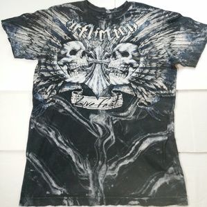 Men's Distressed AFFLICTION Tye Dye T-shirt